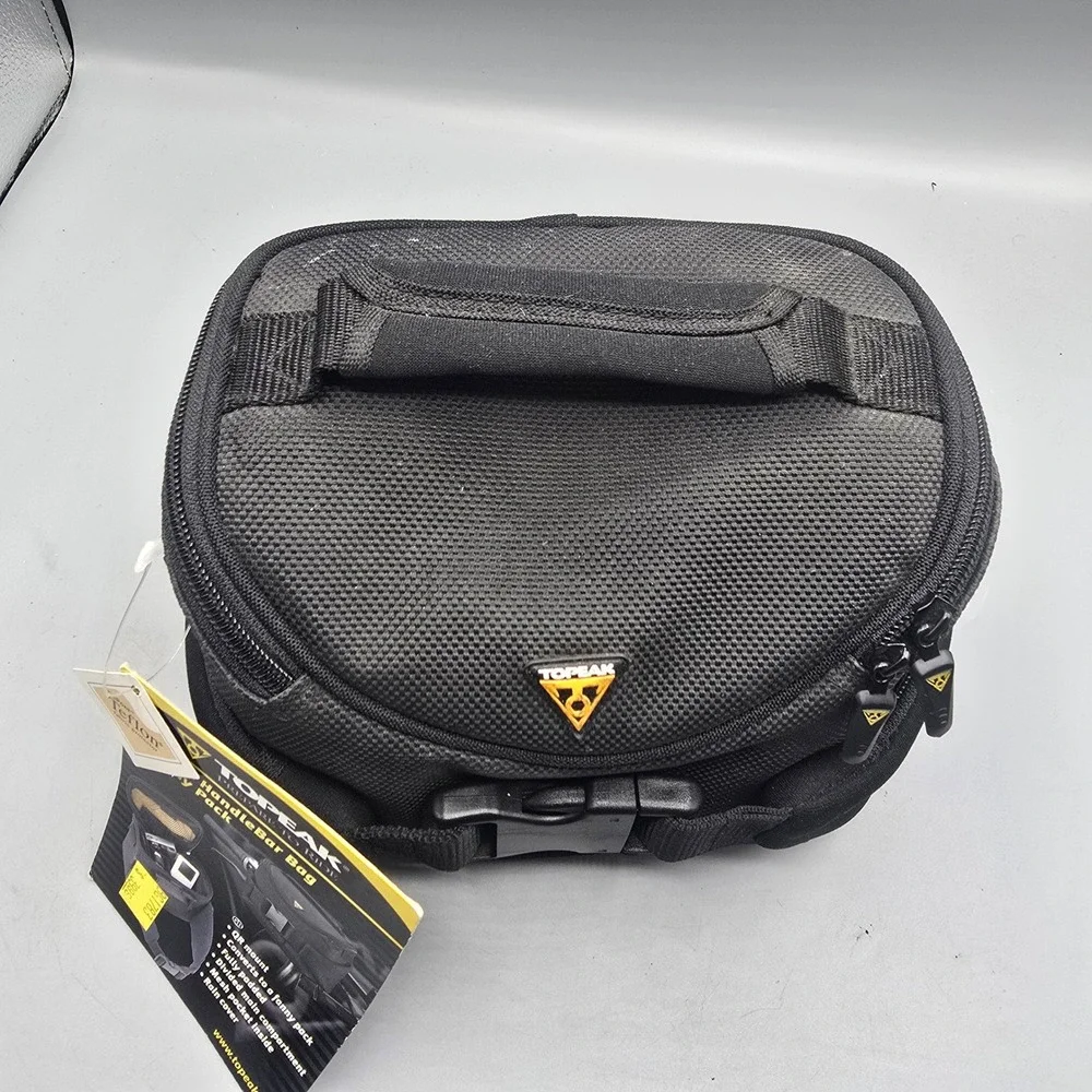 Topeak Compact Handlebar Bag Fanny Pack Black QR Mount DuPont Teflon BG1783